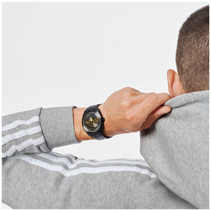 Adidas Originals Edition One Black Tone Stainless Steel Watch AOFH23511