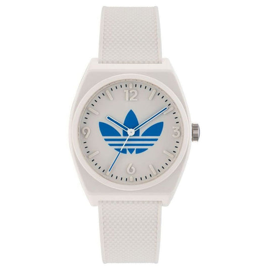 Adidas Originals Project Two White Dial Strap Watch AOST23048