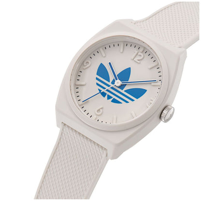 Adidas Originals Project Two White Dial Strap Watch AOST23048