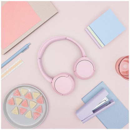 Sony Wireless On Ear Headphones WH-CH520P Lightweight Pink