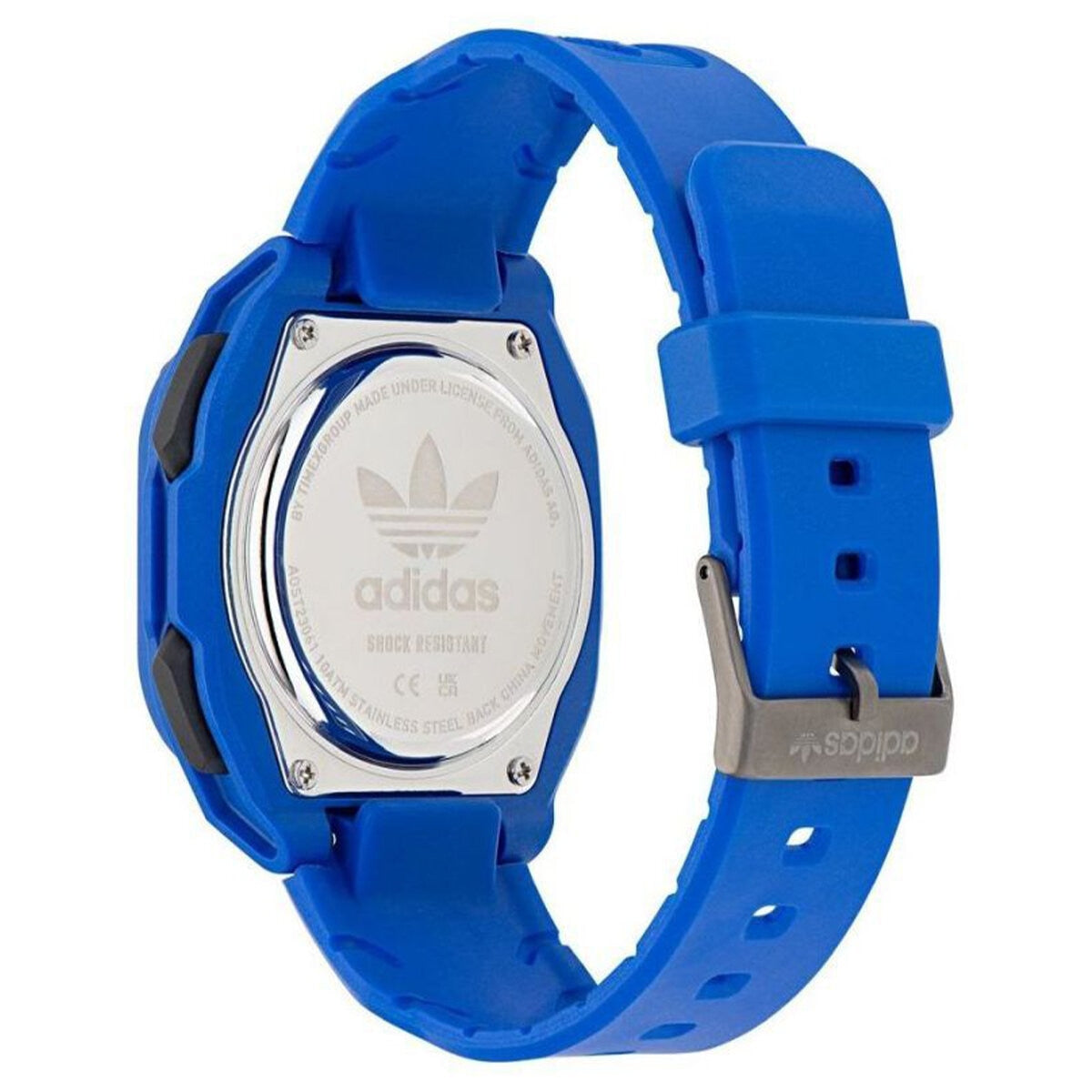 Adidas Originals City Tech Two Blue Silicone Digital Watch AOST23061