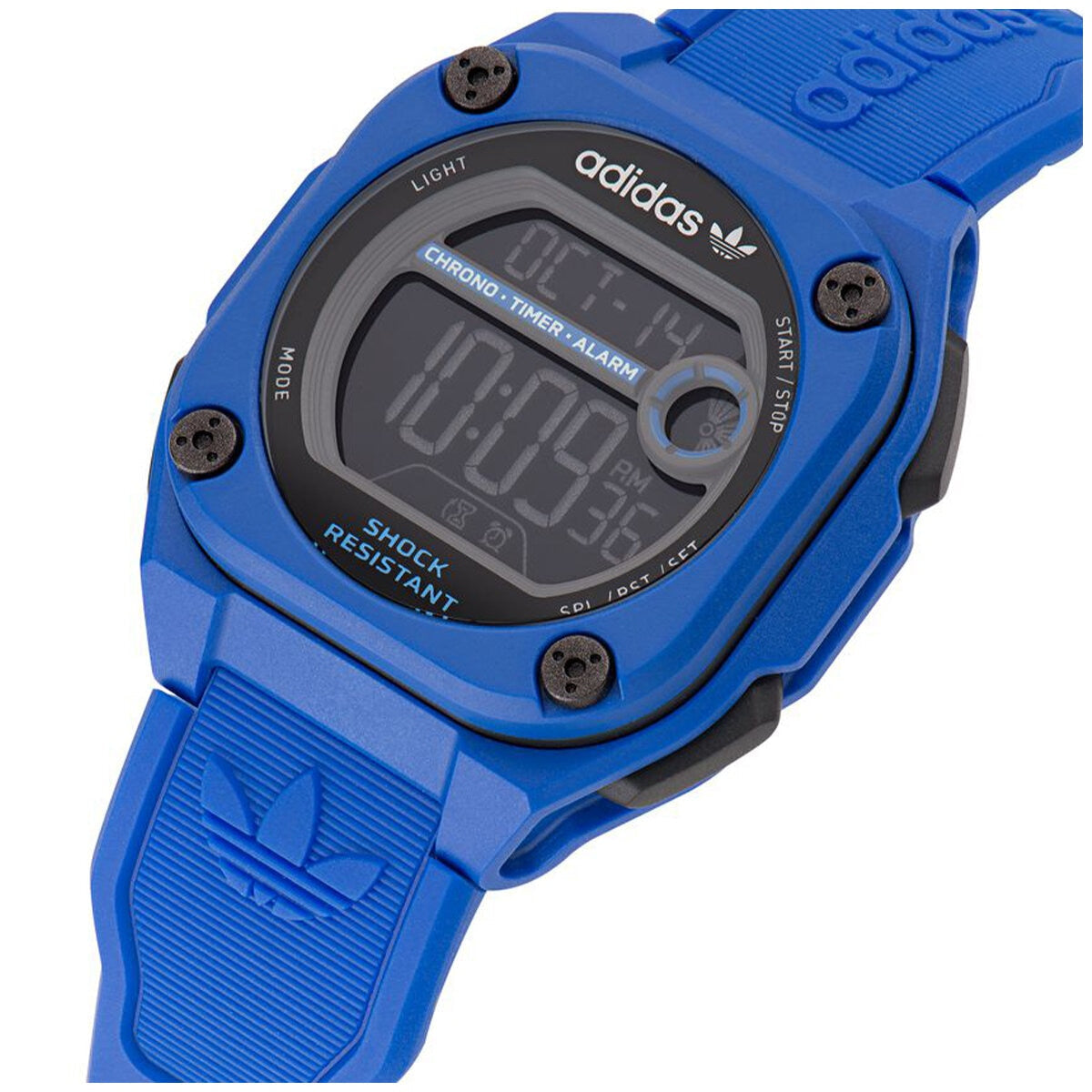 Adidas Originals City Tech Two Blue Silicone Digital Watch AOST23061
