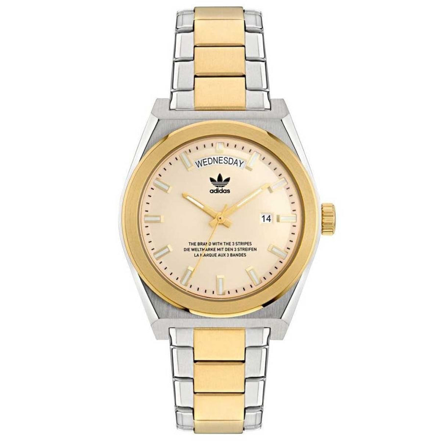 Adidas Originals Two Tone Stainless Steel Watch AOSY23542 with Day-Date Indicator - SuperSaverAU - view 1