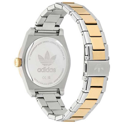 Adidas Originals Two Tone Stainless Steel Watch AOSY23542 with Day-Date Indicator