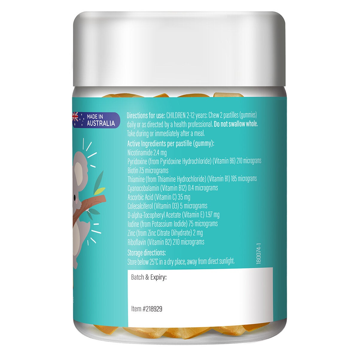 Life Botanics Children's Multi Vitamin Gummies 90 Pack Daily Support — image 3