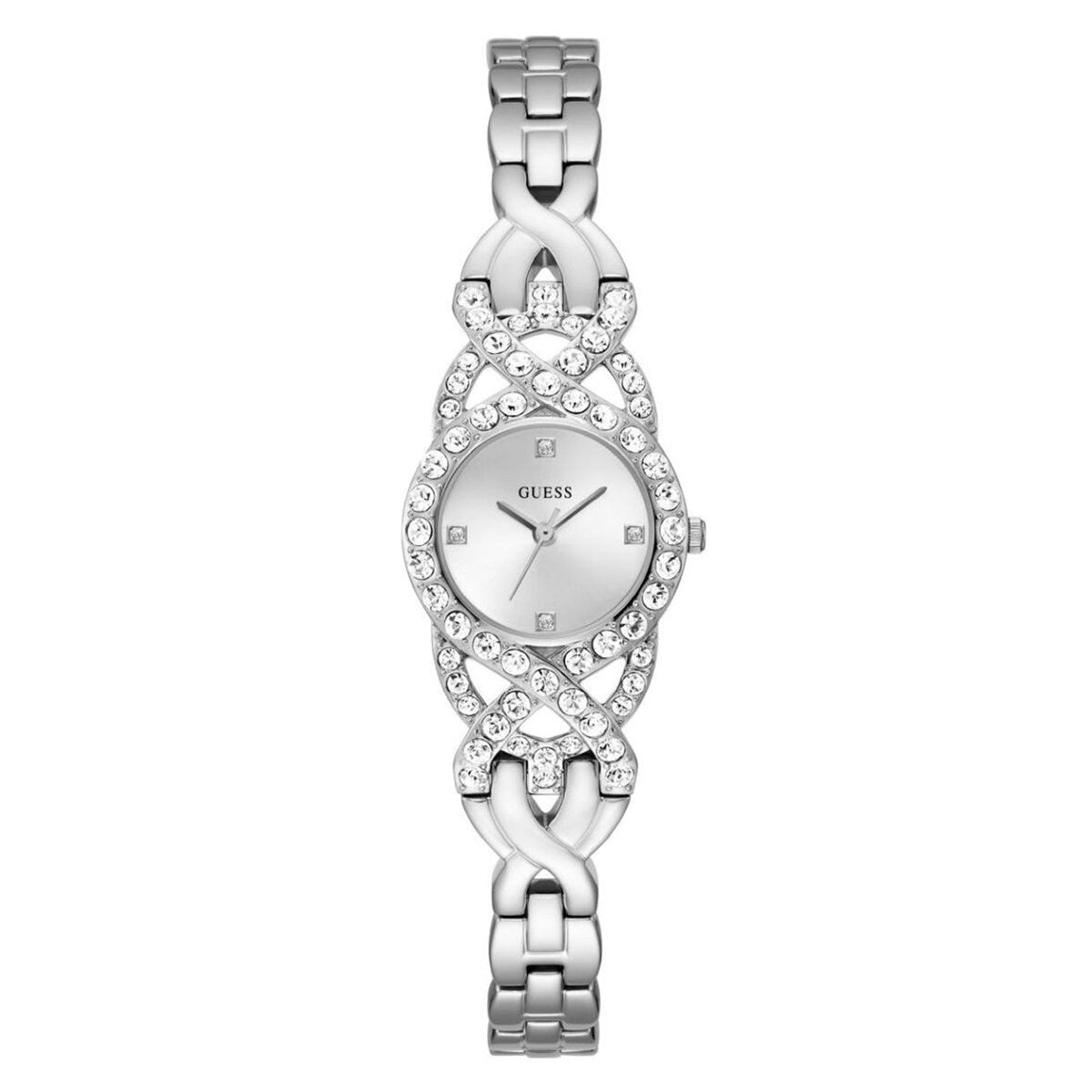 GUESS Adorn Crystal Silver Women's Watch GW0682L1