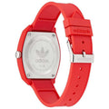 Adidas Originals Project Two Red Resin Strap Analogue Watch AOST23051 - Classic design, streetwear attitude, iconic Adidas colors, playful graphics - SuperSaverAU - view 4