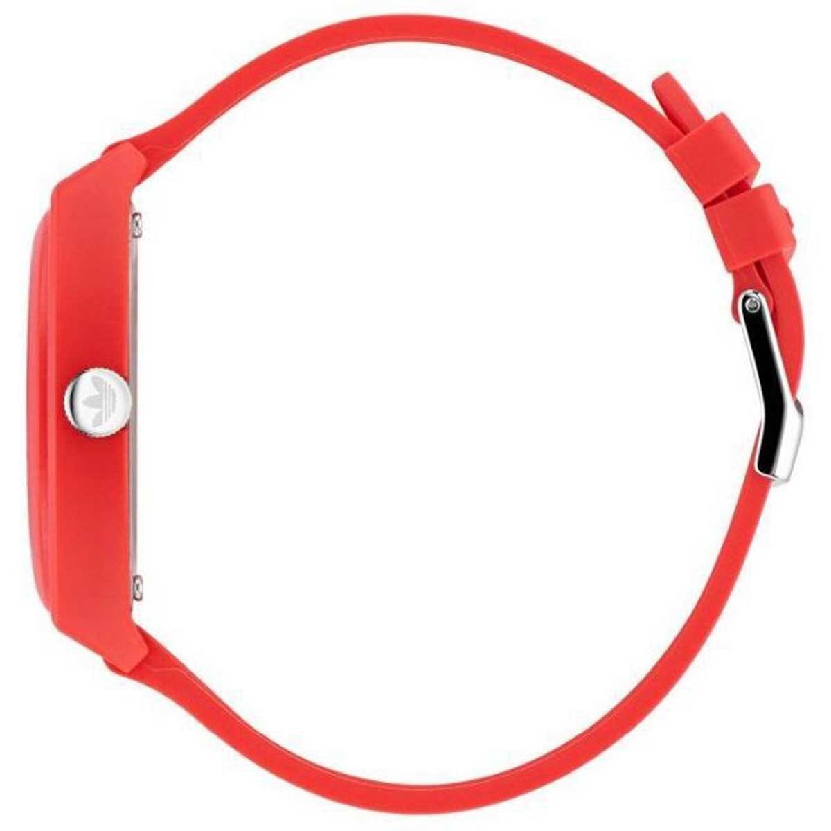 Adidas Originals Project Two Red Resin Strap Analogue Watch AOST23051 - Classic design, streetwear attitude, iconic Adidas colors, playful graphics - SuperSaverAU - view 3