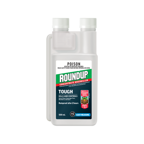 Roundup Tough Concentrate Weedkiller 500ml, Non-Selective Systemic