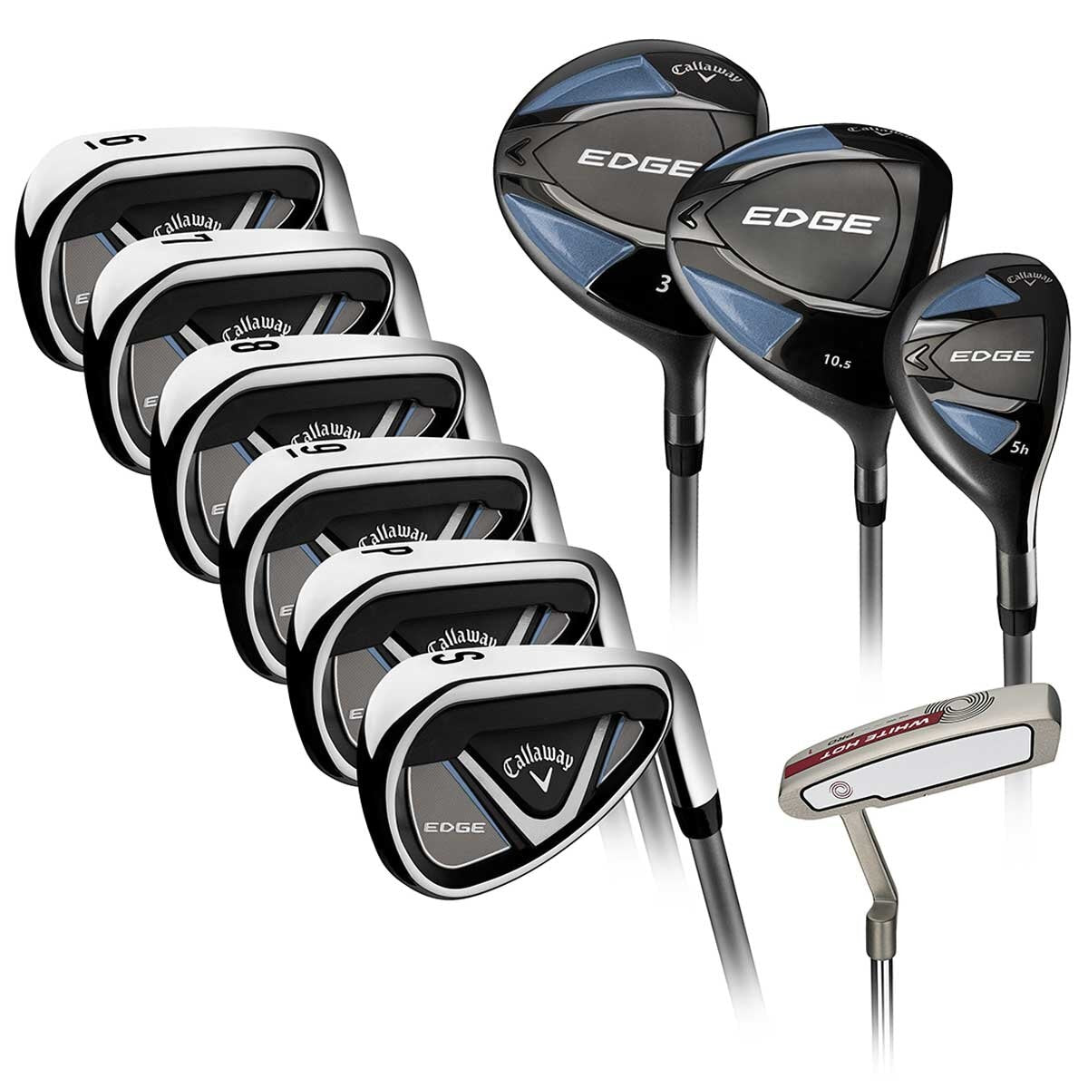 Callaway Edge Graphite Women's 10pc Golf Club Set - Distance & Accuracy, Regular Flex - SuperSaverAU - view 1