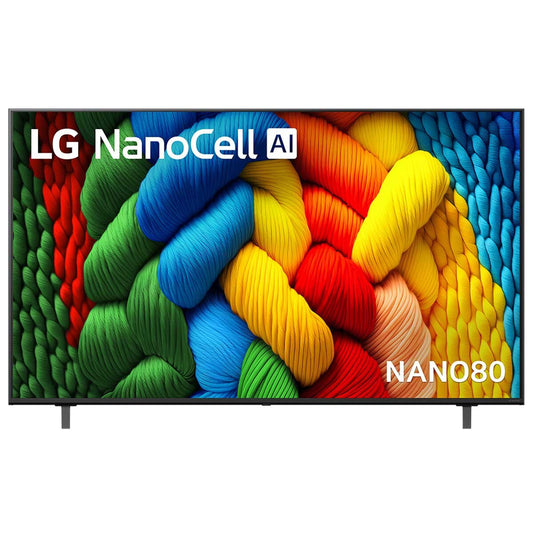 LG 65 Inch NANO80 AI LED UHD 4K Smart TV - 65NANO80ASA - NanoCell Display, ThinQ AI, Dolby Vision
