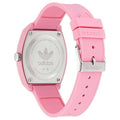 Adidas Originals Street Project Two Pink Resin Strap Watch AOST23553 - Animal Print Trefoil Logo, Streetwear Design - SuperSaverAU - view 4
