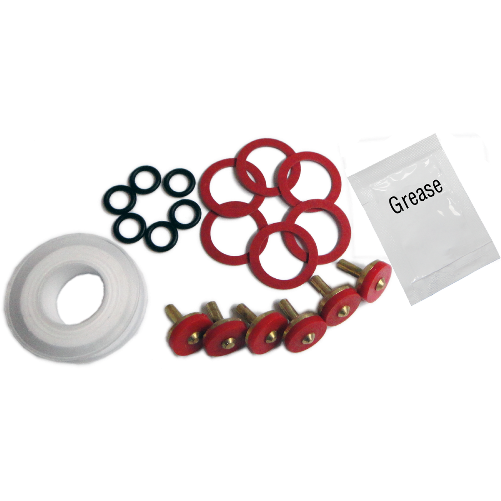 Kinetic 6 Piece 12mm Brass Premium Tap Repair Kit, Hot & Cold