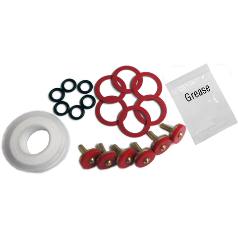 Kinetic 6 Piece 12mm Brass Premium Tap Repair Kit, Hot & Cold