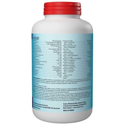 Kirkland Signature Daily Multivitamin 250 Tablets | Supports Healthy Bones & Teeth | Gluten & Lactose Free | High-Quality Dietary Supplement