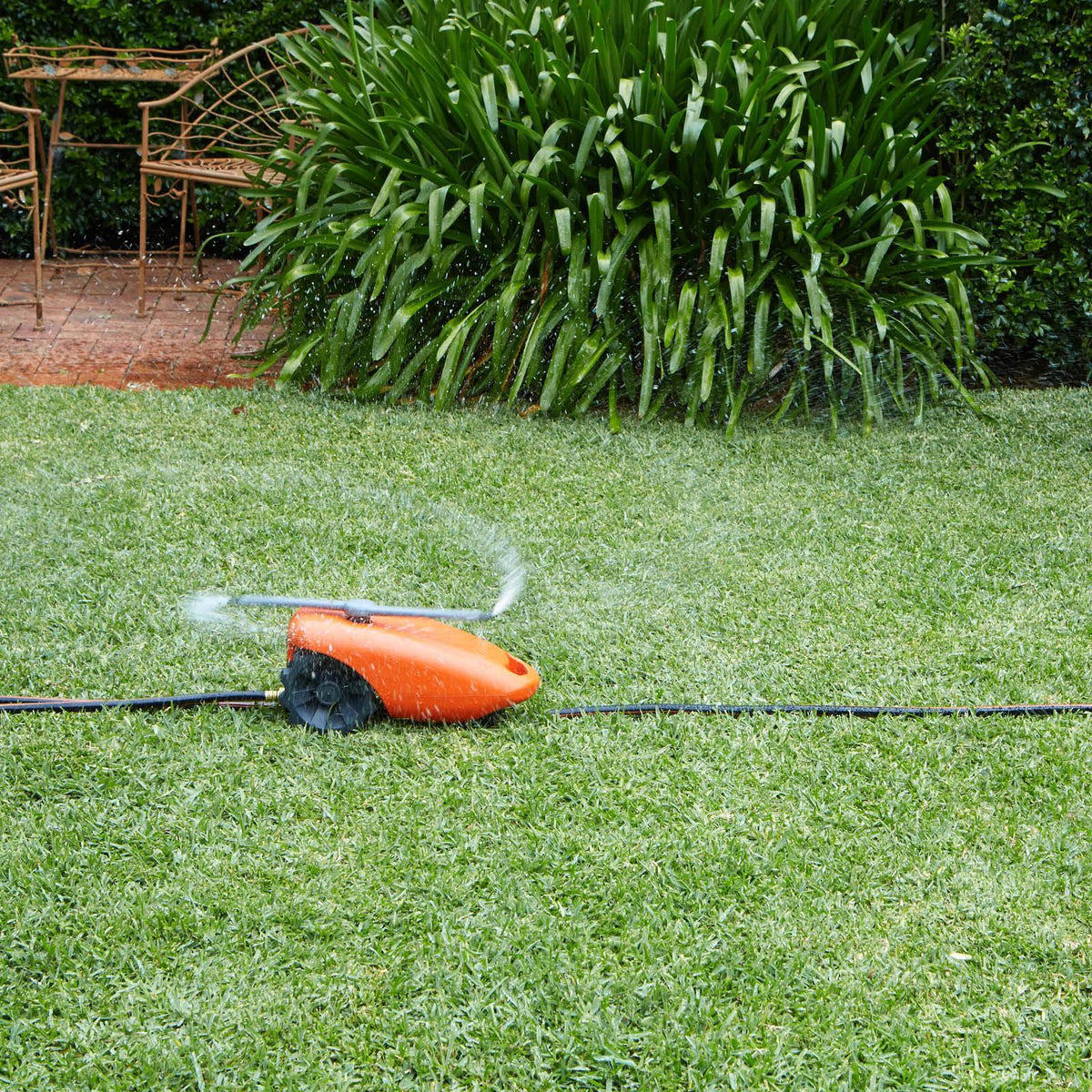 Pope Water Tractor Sprinkler ABS Orange 10m Coverage Self-Travelling