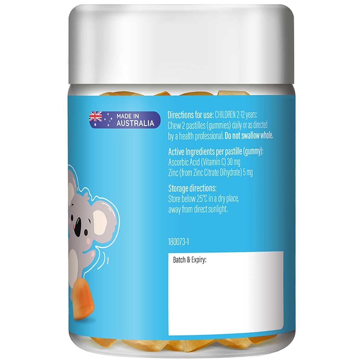 Life Botanics Kids Vitamin C And Zinc Gummies 90 Pack