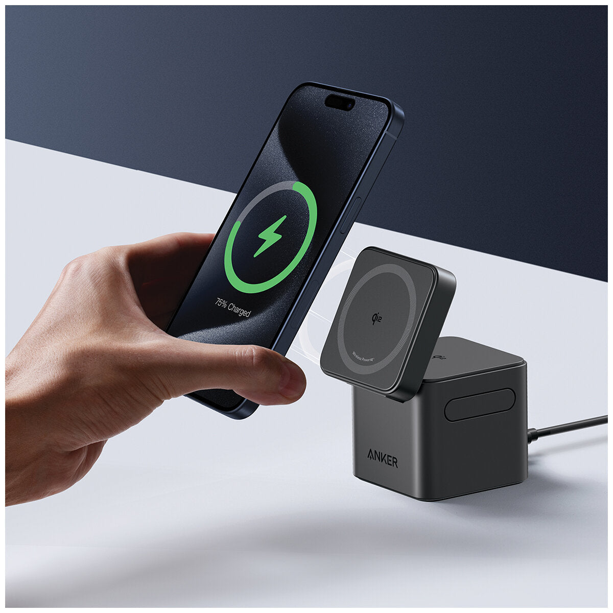 Anker Wireless Charging Cube B25M5T11 with MagSafe | Power 1, 15 Watt - SuperSaverAU - view 7