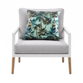 Mojo 60cm L.A. Palm Blue Polyester Cushion Cover