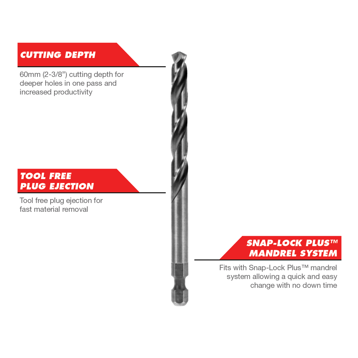 Diablo Cobalt Hole Saw Pilot Drill Bit, 1/4 in. Hex