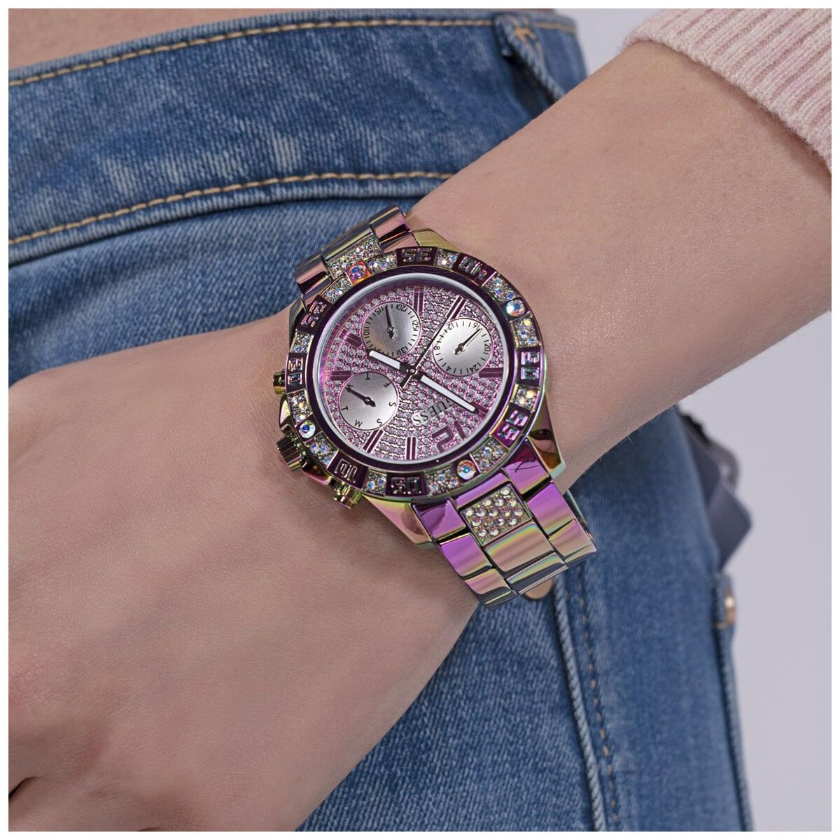 GUESS Majesty Iridescent Tone Women's Watch GW0771L4 Water Resistance 5 ATM - SuperSaverAU - view 7