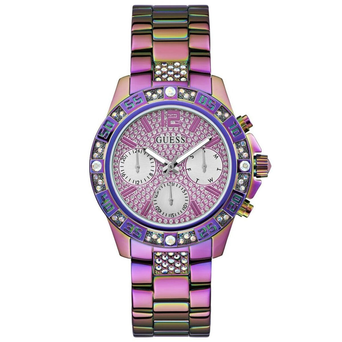 GUESS Majesty Iridescent Tone Women's Watch GW0771L4 Water Resistance 5 ATM