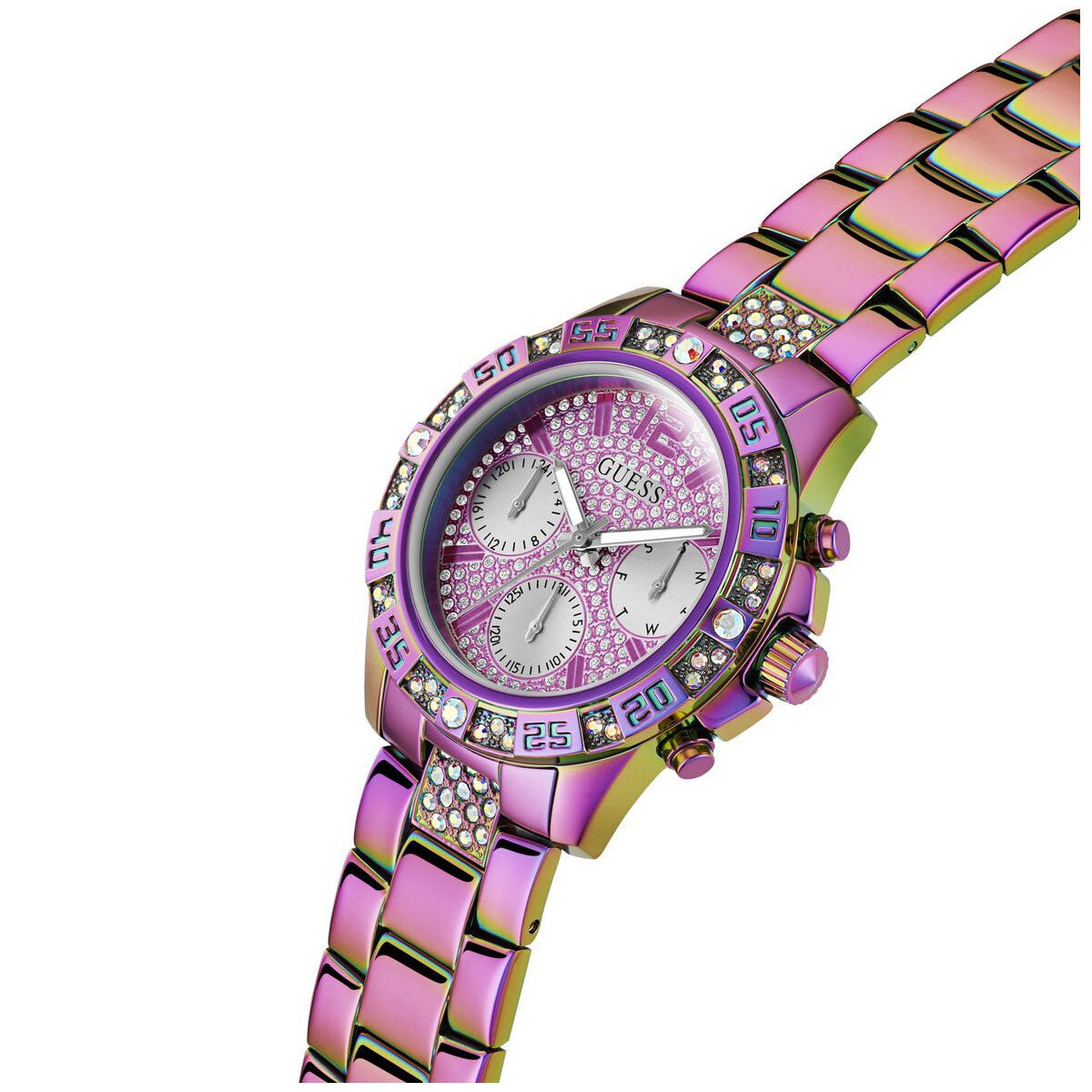 GUESS Majesty Iridescent Tone Women's Watch GW0771L4 Water Resistance 5 ATM