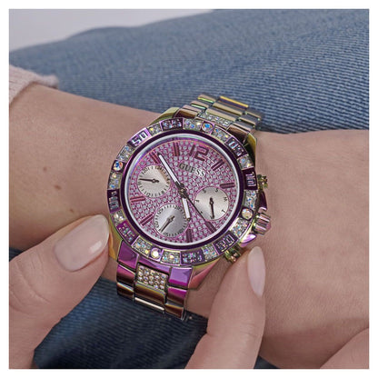 GUESS Majesty Iridescent Tone Women's Watch GW0771L4 Water Resistance 5 ATM