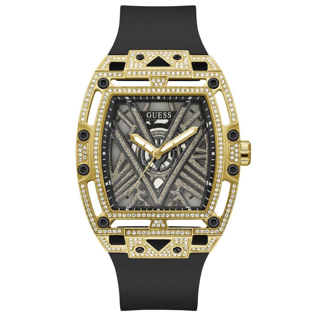 GUESS Men's Watch GW0564G1 Black Gold Tone 5 ATM Water Resistance - SuperSaverAU - view 2