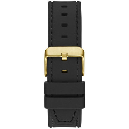 GUESS Men's Watch GW0571G3 Green Dial Black Silicone Strap 5 ATM Water Resistance
