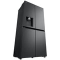 LG 506L French Door Fridge - Plumbed Ice and Water, Matte Black, 4.5 Star Energy - GF-L500MBL
