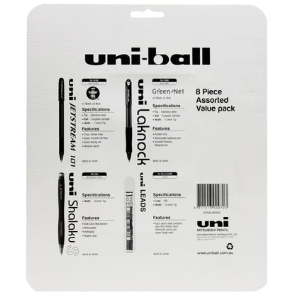 Uni-ball 8 Piece Gel Pen Set | Assorted Colors | Fade-Resistant Ink | Smooth Writing Experience
