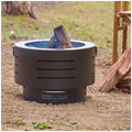 Glow Dante Outdoor Fire Pit Bowl Low Smoke Black Portable Powder Coated
