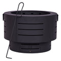 Glow Dante Outdoor Fire Pit Bowl Low Smoke Black Portable Powder Coated — image 3