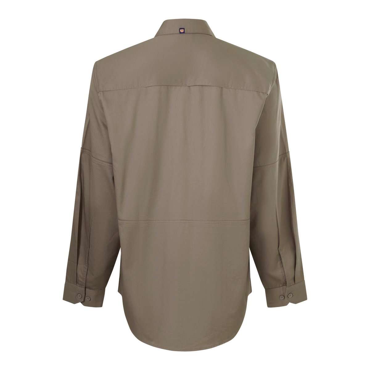 Citeco Long Sleeve Shirt 3XL Khaki - UPF 50+ Sun Protection - Breathable Cotton - SuperSaverAU - view 3