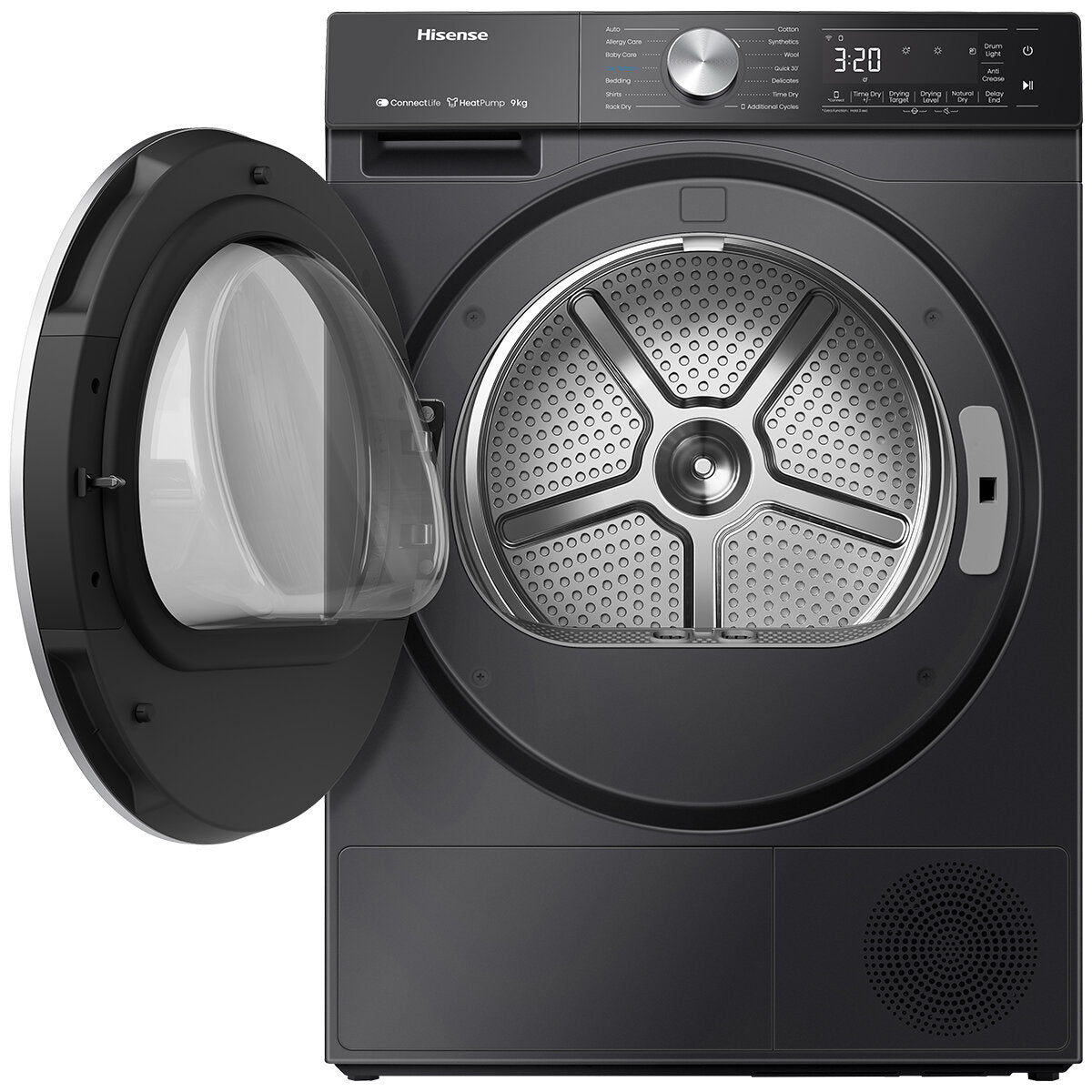 Hisense 9kg Series 7 Heat Pump Dryer HDF7S90HB Energy Efficient 10 Star Rating