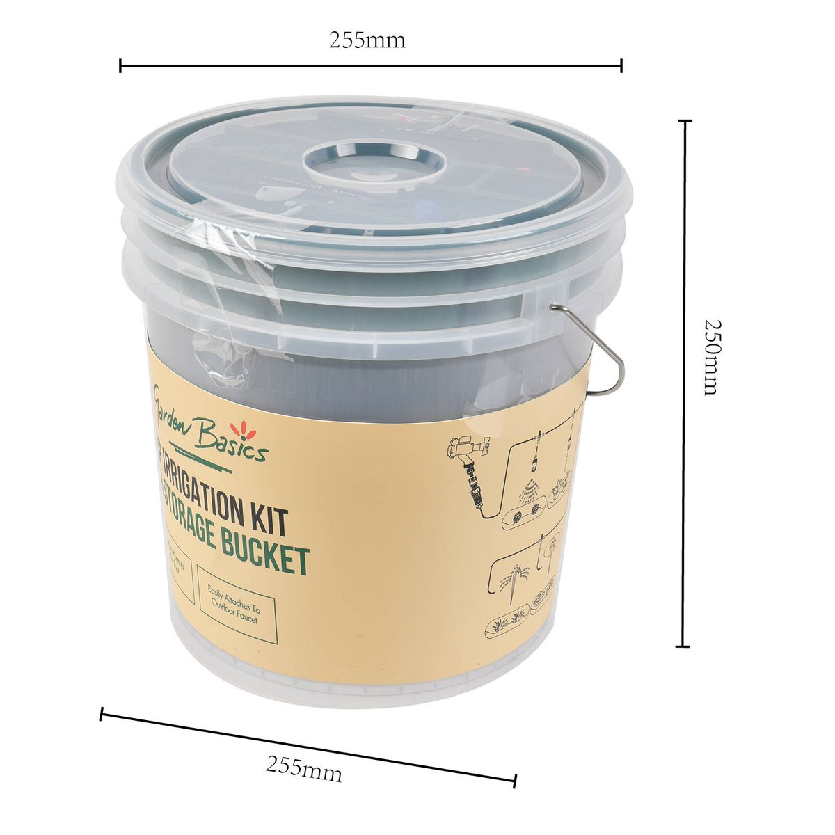 Garden Basics Drip Irrigation Kit - 255mm x 250mm - Efficient Watering System - SuperSaverAU - view 4