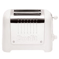 Dualit 2 Slot Lite Toaster White DU26209 with Extra Wide Slots, Bagel & Defrost Functions - SuperSaverAU - view 1
