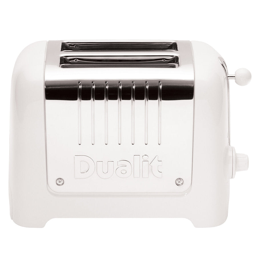 Dualit 2 Slot Lite Toaster White DU26209 with Extra Wide Slots, Bagel & Defrost Functions - SuperSaverAU - view 1