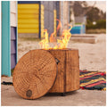 Glow Eco Fuego Wood Fire Pit - Portable Outdoor Fireplace with Cooking Grate & Spark Screen - SuperSaverAU - view 1