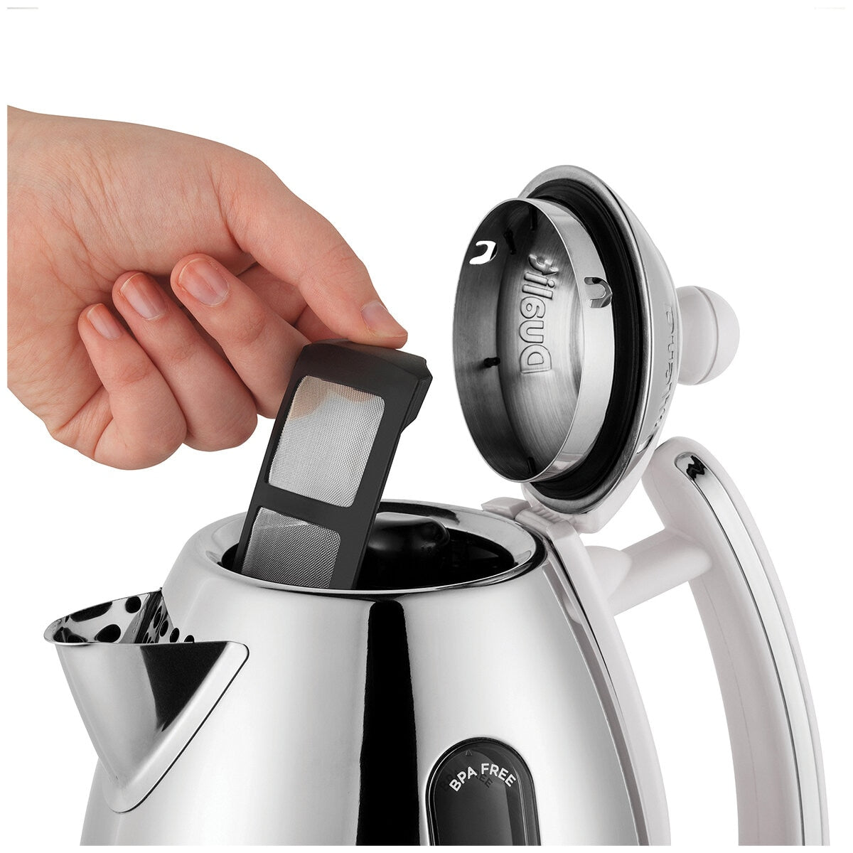Dualit Lite Jug Kettle 1.5L Gloss White DU72041 Fast Boil & Easy Pour - SuperSaverAU - view 9