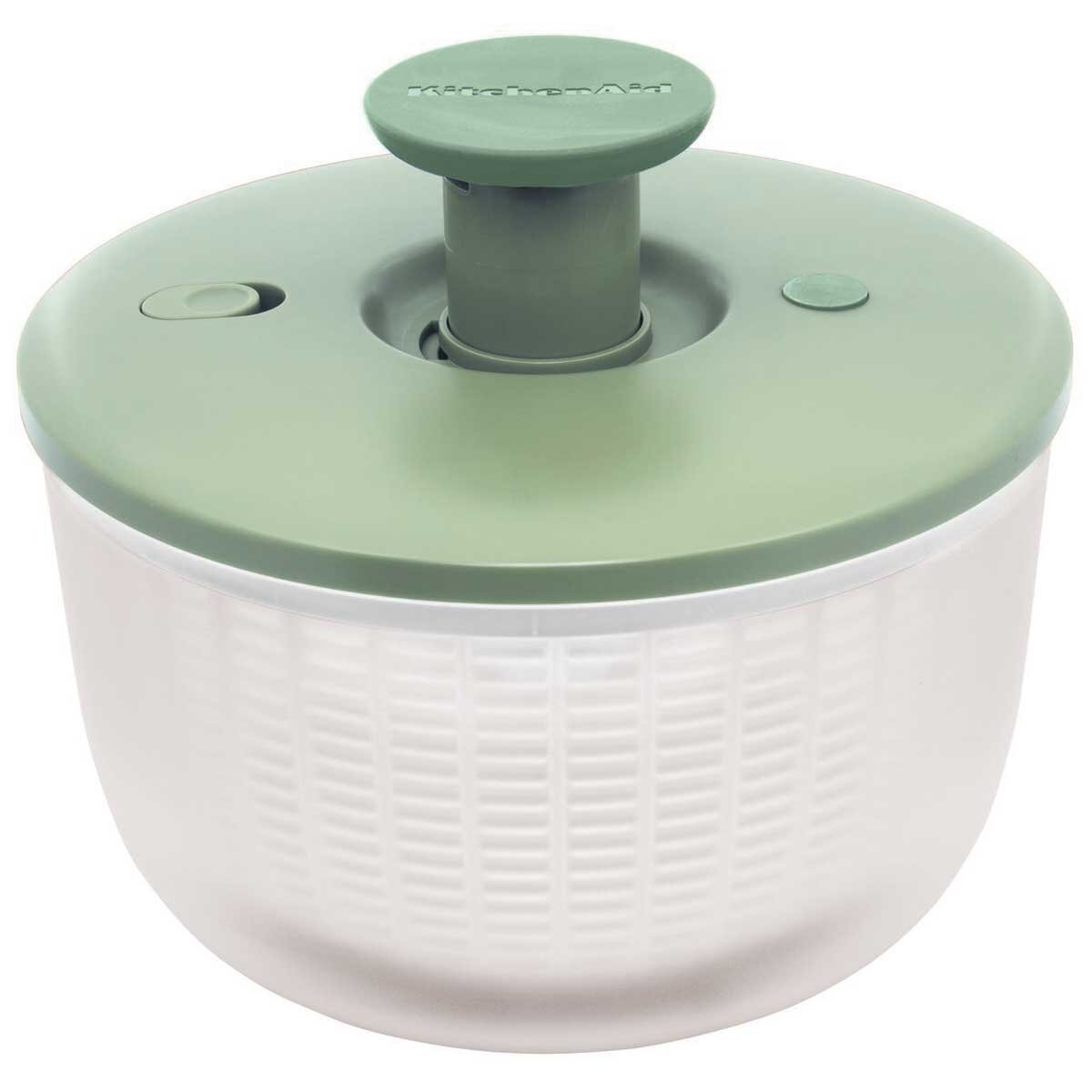 KitchenAid Salad Spinner Pistachio - Clean, Dry, Serve Produce - One-Handed Pump Mechanism - Nonslip Base - BPA Free