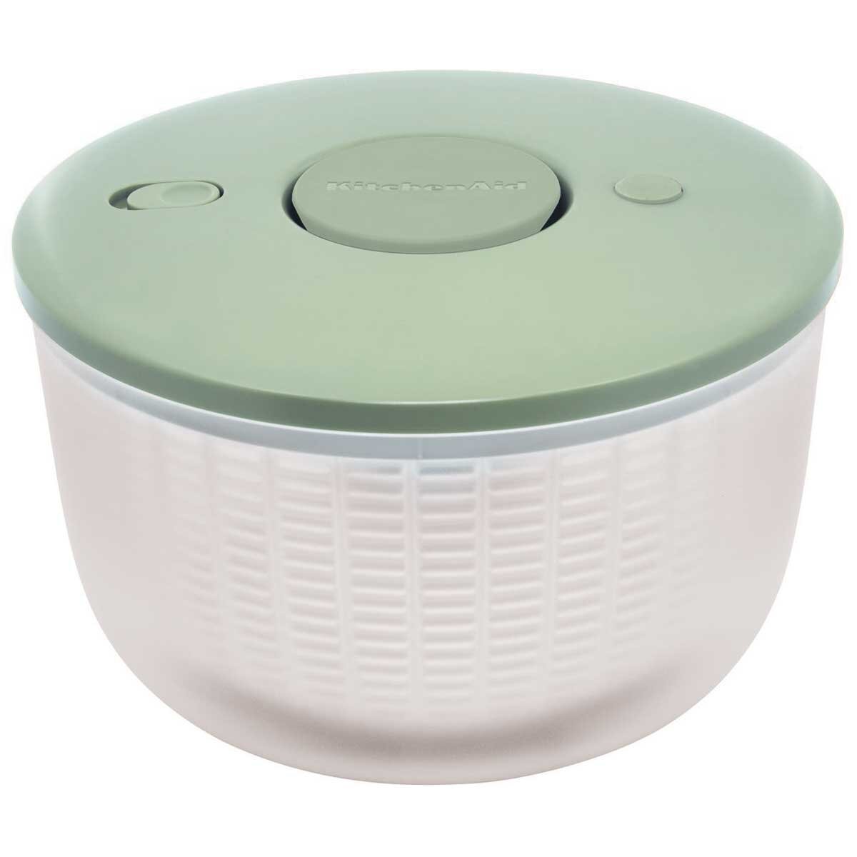 KitchenAid Salad Spinner Pistachio - Clean, Dry, Serve Produce - One-Handed Pump Mechanism - Nonslip Base - BPA Free