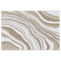 Riviera Homes Marble Print Bath Mat 2 Pack Taupe 40 x 60cm Plush Soft Non-Skid Backing, Machine Washable - SuperSaverAU - view 2