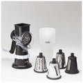 MIU Rotary Food Grater With 5 Replaceable Drums - Stainless Steel, Suction Base, Easy to Clean - SuperSaverAU - view 2