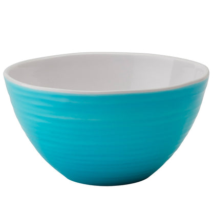 Pandex Ombre Mixing Bowls 4 Piece Set Teal, 100% Melamine, Heavy Weight, Dishwasher Safe, Lids Included