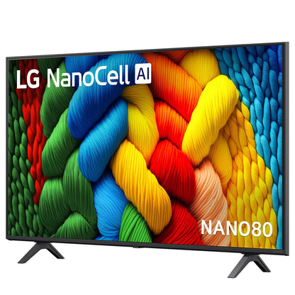 LG NANO80A 50 Inch AI LED UHD 4K Smart TV - 50NANO80ASA Size: 50 Inch