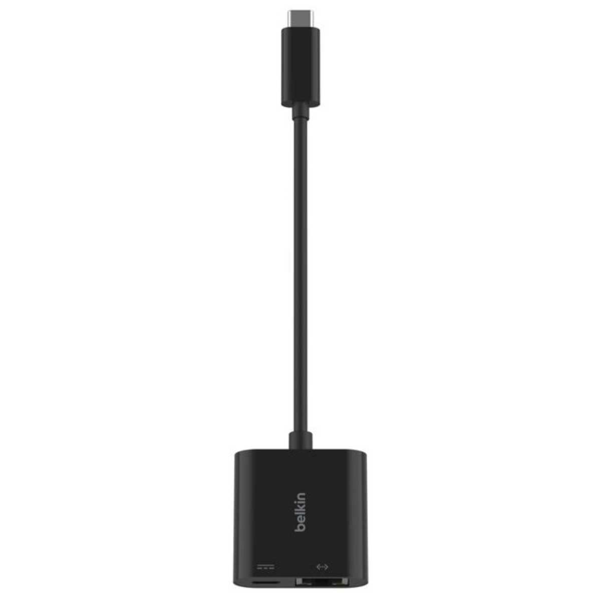Belkin USB-C Ethernet Adapter with 100W Power Delivery, Compact Design, Black - SuperSaverAU - view 3