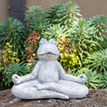 Northcote Pottery Yoga Frog Garden Statue - 31cm x 22.5cm - Stone - SuperSaverAU - view 2