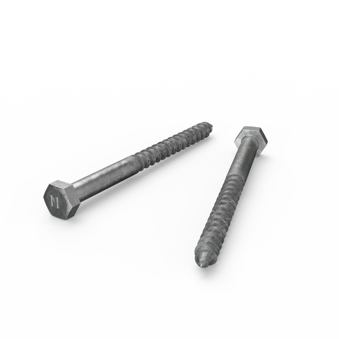 Zenith M10 x 130mm Hot Dip Galvanised Hex Head Coach Screw - Coarse Thread
